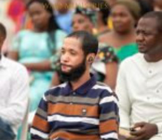 man praying in the church