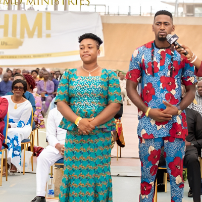 two people at an event