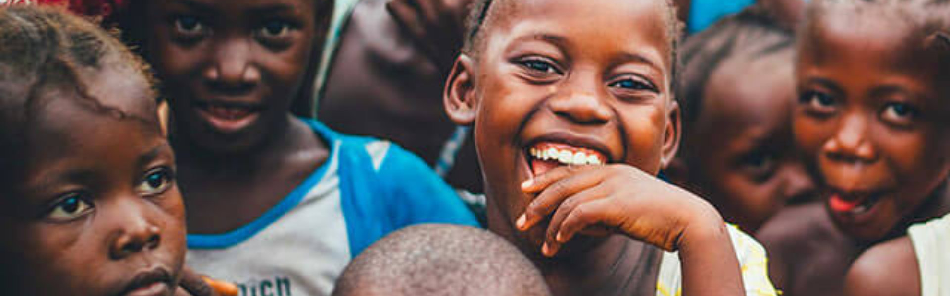 smiling african american cildren